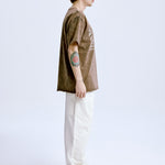 2019 Tee 'Washed Brown' in braun mit weißem Aufdruck