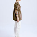 2019 Tee 'Washed Brown' in braun mit weißem Aufdruck