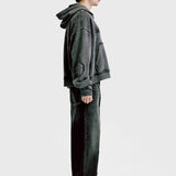 Caged Order Hoodie 'Washed Grey'