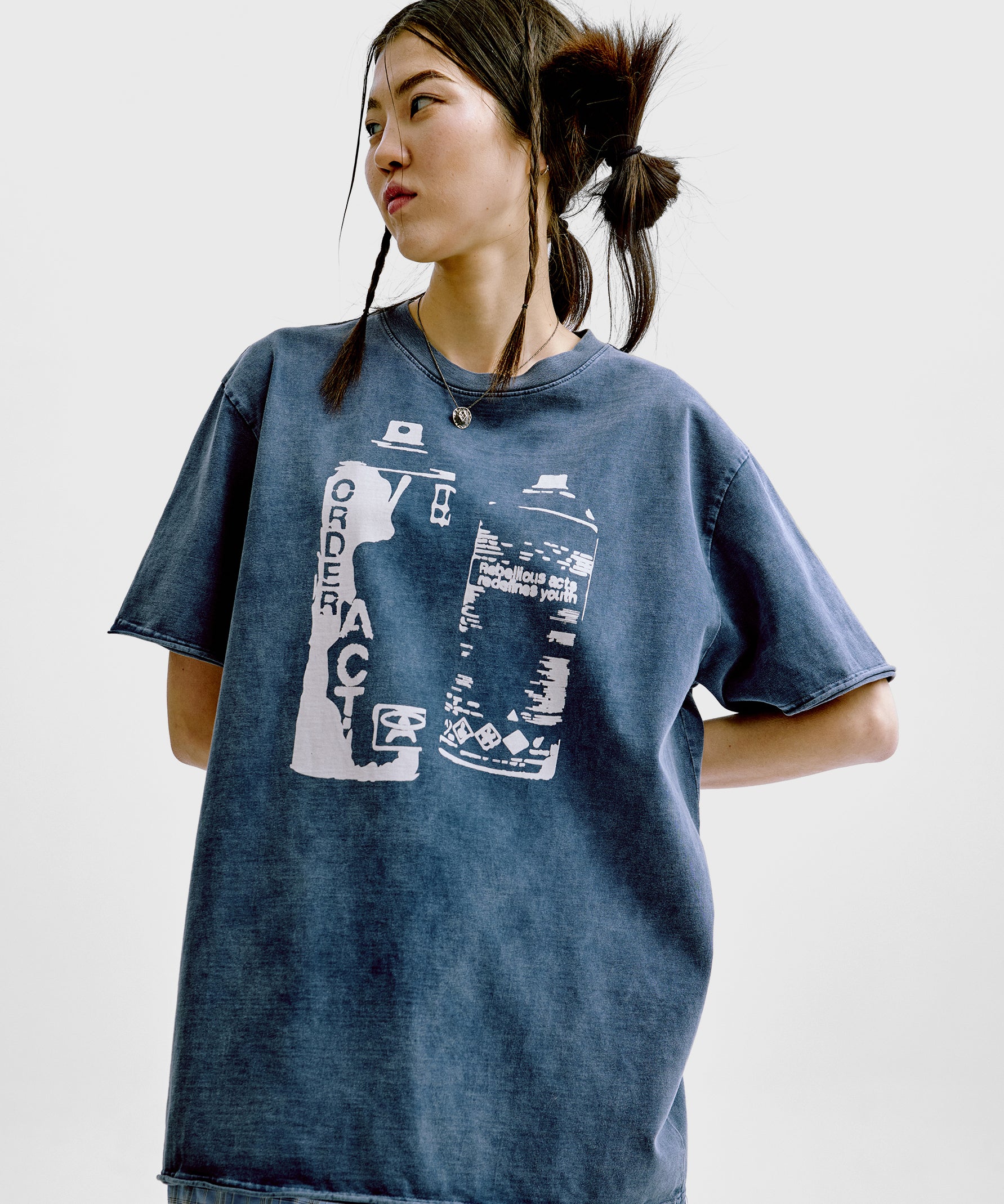 Spray Can Tee 'Washed Navy'